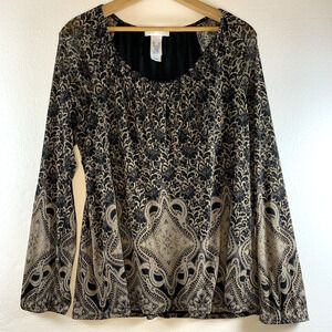 Womens‎ MIlkmaid Babydoll Sheer Mesh Top Sz XL Fairy Grunge Boho Y2K Gypsy